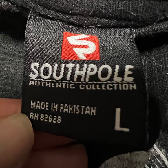 Vintage Y2K Southpole Waffle-knit Thermal Long-sleeve Graphic Shirt Mens Large - Picture 6 of 7